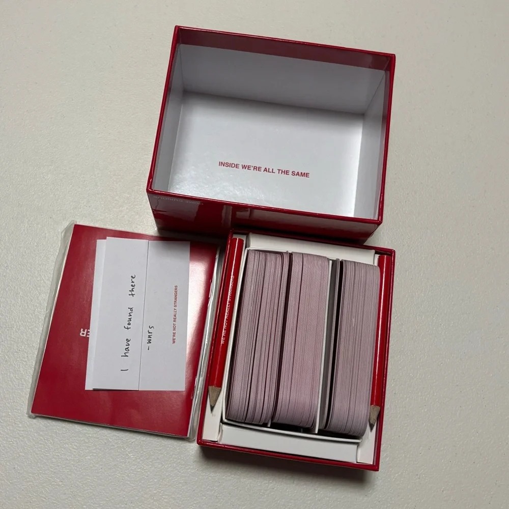 Red Conversation Card Game - Picture 3 of 3